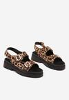 Sandale Imprimeu leopard