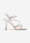 Pantofi stiletto Argintii