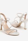 Pantofi stiletto Argintii