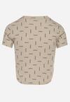T-shirt Bej închis