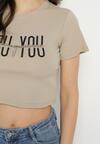 T-shirt Bej închis