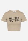 T-shirt Bej închis