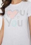 T-shirt Gri deschis