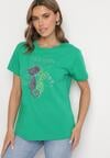 T-shirt Verde închis