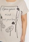 T-shirt Bej închis