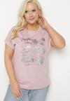 T-shirt Mov deschis