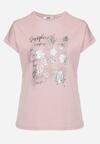 T-shirt Mov deschis