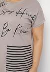 T-shirt Bej închis