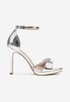 Pantofi stiletto Argintii