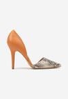 Pantofi stiletto Portocalii