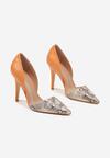 Pantofi stiletto Portocalii