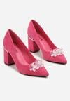 Pantofi cu toc Roz
