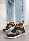 Sneakers Negru cu maro
