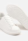 Sneakers Alb cu argintiu