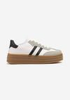 Sneakers Alb cu negru