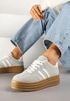 Sneakers Bej cu alb