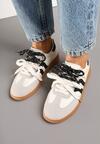 Sneakers Bej cu negru
