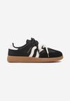 Sneakers Negri cu bej