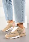 Sneakers Bej cu roz