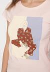 T-shirt Roz deschis