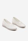 Pantofi casual Alb cu maro