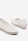 Pantofi casual Alb cu maro
