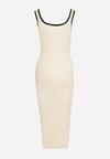 Rochie Bej cu negru