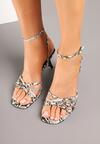 Sandale Print piele de șarpe