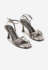 Sandale Print piele de șarpe
