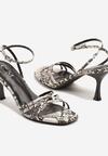 Sandale Print piele de șarpe