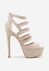 Pantofi stiletto Bej
