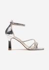 Pantofi stiletto Argintii