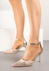 Pantofi stiletto Aurii