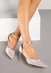Pantofi stiletto Argintii