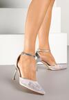 Pantofi stiletto Argintii