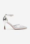 Pantofi stiletto Argintii