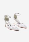 Pantofi stiletto Argintii