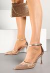 Pantofi stiletto Culoarea șampaniei