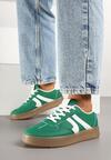 Zielone Sneakersy w Stylu Kultowych Tenisówek Setionis