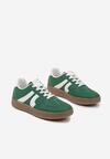 Zielone Sneakersy w Stylu Kultowych Tenisówek Setionis
