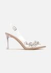 Pantofi stiletto Bej
