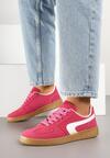 Różowe Sneakersy w Stylu Klasycznych Tenisówek Ahleria