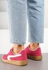 Różowe Sneakersy w Stylu Klasycznych Tenisówek Ahleria