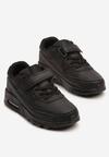 Czarne Buty Sportowe Sneakersy z Transparentną Wstawką Jizana