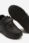Czarne Buty Sportowe Sneakersy z Transparentną Wstawką Jizana