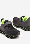 Pantofi sport Negru cu verde