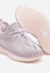 Fioletowe Buty Sportowe Sneakersy z Geometrycznymi Paskami Garenia