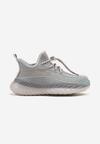 Jasnoszare Buty Sportowe Sneakersy z Geometrycznymi Paskami Garenia