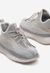 Jasnoszare Buty Sportowe Sneakersy z Geometrycznymi Paskami Garenia