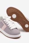 Fioletowe Sneakersy Ozdobione Paskiem Zrulla